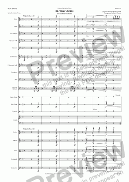 page one of In Your Arms (KOM/Score & Parts for Chamber Orchestra/Instrumental Version)