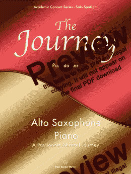 page one of The Journey - [Alto Saxophone & Piano] 