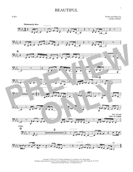 page one of Beautiful (Tuba Solo)