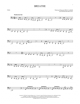 page one of Breathe (Tuba Solo)