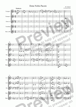 page one of Dona Nobis Pacem