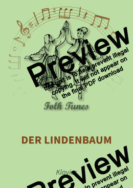 page one of Der Lindenbaum