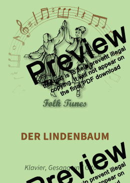 page one of Der Lindenbaum