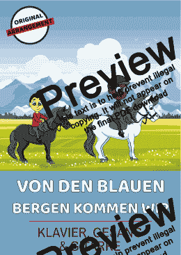 page one of Von den blauen Bergen kommen wir