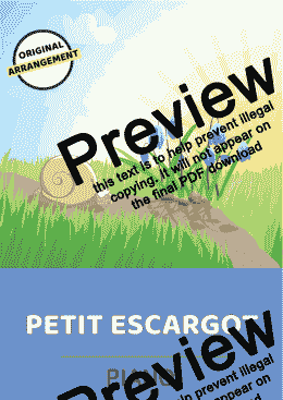 page one of Petit Escargot