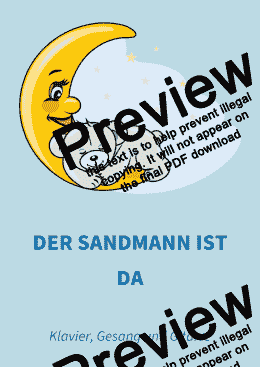 page one of Der Sandmann ist da