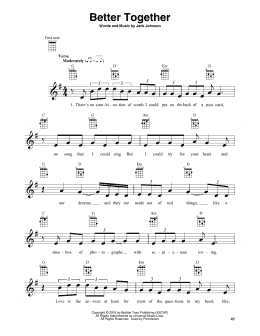 page one of Better Together (Baritone Ukulele)