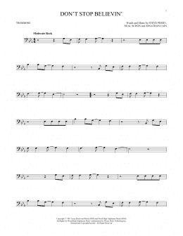 page one of Don't Stop Believin' (Trombone Solo)