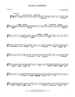 page one of Dance Monkey (Tenor Sax Solo)