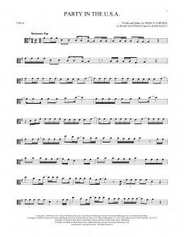 page one of Party In The U.S.A. (Viola Solo)