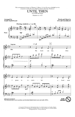 page one of Until Then (arr. Mary McDonald) (SATB Choir)