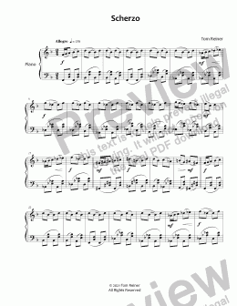 page one of Scherzo