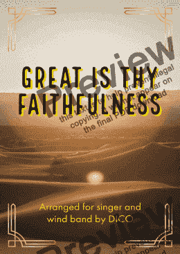 page one of GREAT IS THY FAITHFULNESS