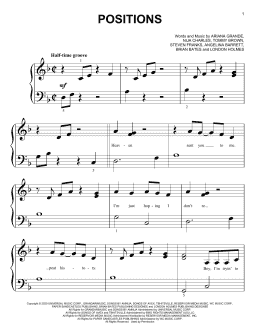 page one of positions (Big Note Piano)