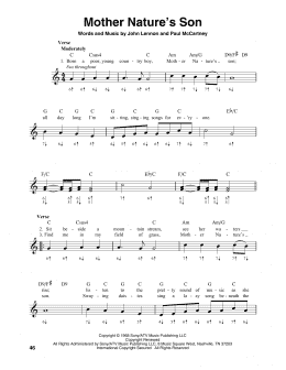 page one of Mother Nature's Son (Harmonica)