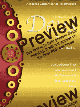 page one of Deus Saxophone Trio 