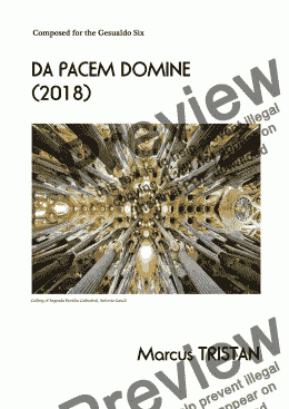 page one of Da Pacem Domine (2018)