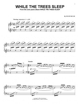 While The Trees Sleep (Piano Solo) - Print Sheet Music Now