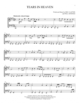 page one of Tears In Heaven (Instrumental Duet)