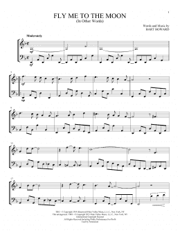 page one of Fly Me To The Moon (In Other Words) (Instrumental Duet)