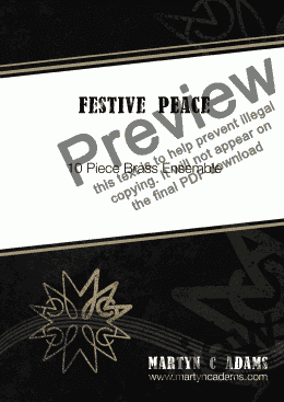 page one of Festive Peace (10 Piece Brass)