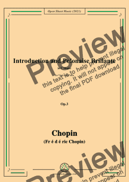 page one of Chopin-Introduction and Polonaise Brillante,Op.3,for Viola and Piano