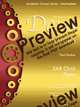 page one of Deus Voices  [SAB  Choir]