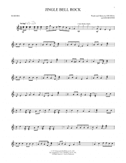 page one of Jingle Bell Rock (Marimba Solo)