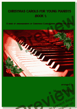 page one of Christmas Carols for Young Pianists