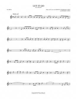 page one of Let It Go (from Frozen) (Ocarina)