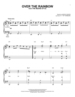 page one of Over The Rainbow (Accordion)