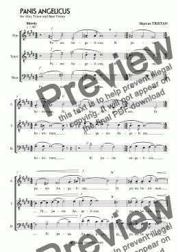 page one of Panis Angelicus (2005)