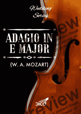 page one of ADAGIO IN E MAJOR, K. 261