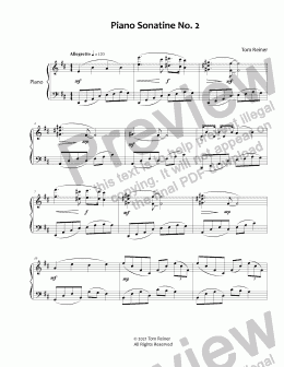 page one of Piano Sonatine No. 2