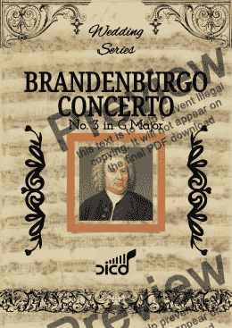 page one of BRANDENBURG CONCERTO No. 3 IN G MAJOR