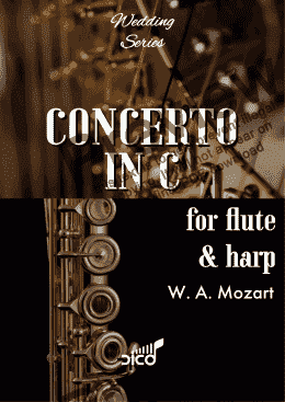 page one of CONCERTO IN C FOR FLUTE AND HARP K. 299