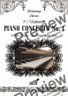 page one of CONCERTO Nº 1 - TCHAIKOVSKY (Excerpts)