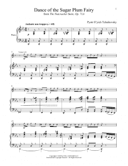 page one of Dance Of The Sugar Plum Fairy, Op. 71a (from The Nutcracker) (Trumpet and Piano)