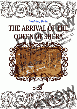 page one of THE ARRIVAL OF THE QUEEN OF SHEBA