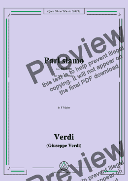 page one of Verdi-Pari siamo,in e minor,from Rigoletto(Melodramma in tre atti),for Voice and Piano