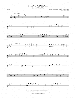 page one of I Have A Dream (Flute Solo)