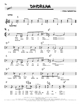 page one of Daydream (Real Book – Melody, Lyrics & Chords)