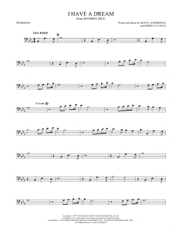 page one of I Have A Dream (Trombone Solo)