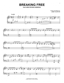 page one of Breaking Free (from High School Musical) (Piano Solo)