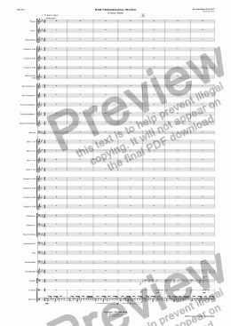 page one of HSB Processional March - Concert Band