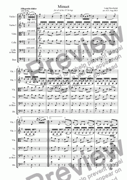 page one of Minuet