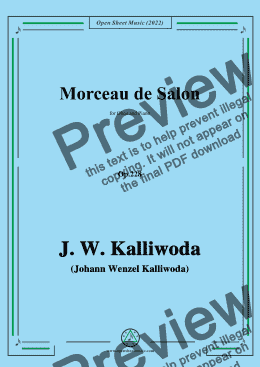 page one of J. W. Kalliwoda-Morceau de Salon,Op.228,for Oboe and Piano