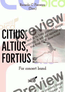 page one of CITIUS, ALTIUS, FORTIUS