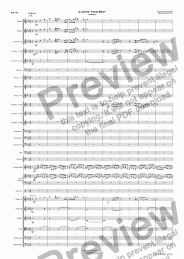 page one of Always Your Best  - Orchestra