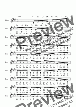 page one of Sucharitra-B--Carnatic Music-Exercise Patterns